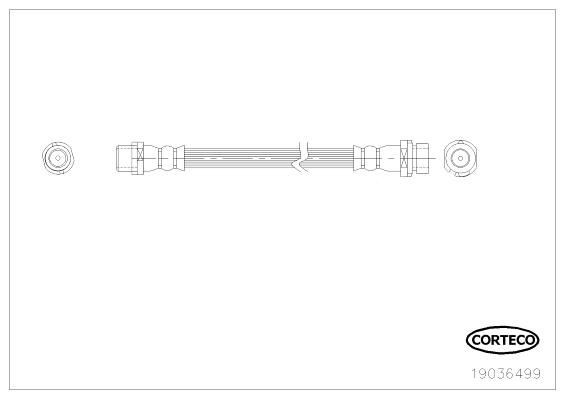 CORTECO Brake hose Article number: 19036499 cheaply
