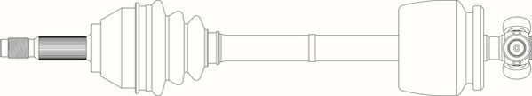 GENERAL RICAMBI Drive shaft Article number: FI3005 cheaply