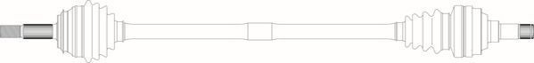 GENERAL RICAMBI Drive shaft Article number: OP3163 cheaply