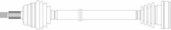 GENERAL RICAMBI Drive shaft Article number: AU3262 cheaply