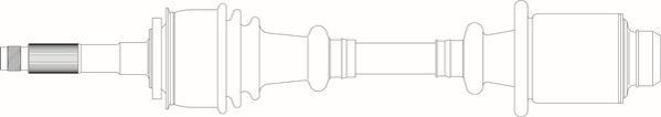 GENERAL RICAMBI Drive shaft Article number: PE3014 cheaply