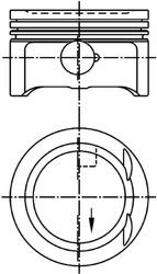 KOLBENSCHMIDT Piston Article number: 94953610 cheaply