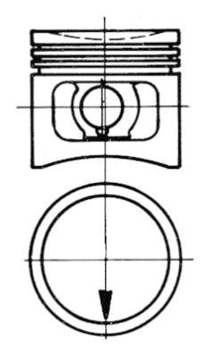 KOLBENSCHMIDT Piston Article number: 93356620 cheaply