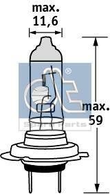 DT Spare Parts Bulb, headlight Article number: 9.78105 cheaply