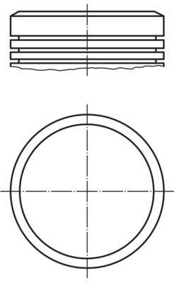 MAHLE ORIGINAL Piston Article number: 040 18 02 cheaply