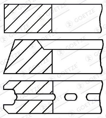 GOETZE ENGINE Piston Ring Kit Article number: 08-520107-00 cheaply