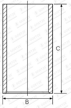 GOETZE ENGINE Cylinder Sleeve Article number: 14-013492-00 cheaply
