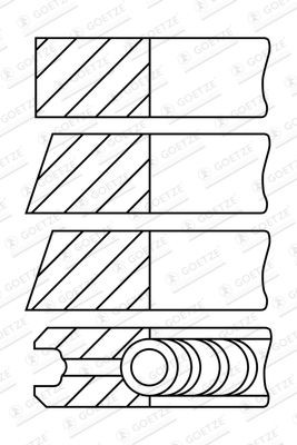 GOETZE ENGINE Piston Ring Kit Article number: 08-526400-00 cheaply