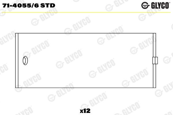 GLYCO Big End Bearings Article number: 71-4055/6 STD cheaply