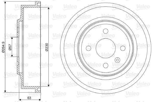 VALEO Bremsetromle Varenummer: 237110 billige