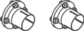 DINEX Mounting Kit, catalytic converter Article number: 40050 cheaply