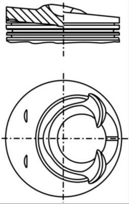 MAHLE ORIGINAL Piston Article number: 028 24 00 cheaply