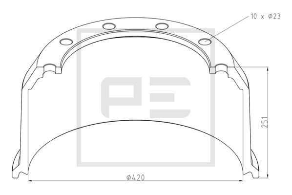 PETERS ENNEPETAL Arbeidssylinder artikkelnummer: 036.046-00A billig