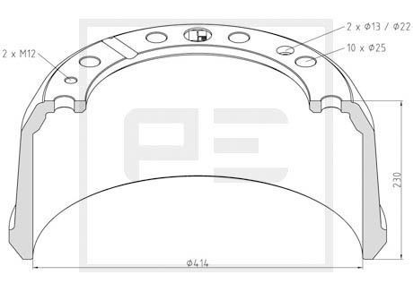 PETERS ENNEPETAL Cover, outside mirror Article number: 148.140-00A cheaply
