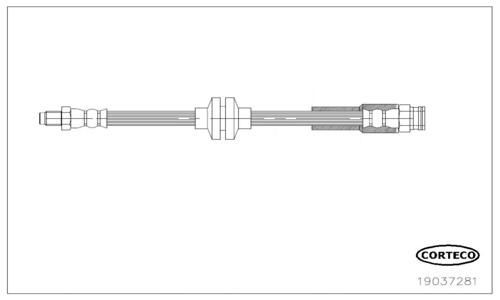 CORTECO Brake hose Article number: 19037281 cheaply