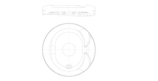 MAHLE ORIGINAL Piston Article number: 607 81 00 cheaply