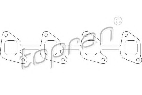TOPRAN Inlet manifold gasket Article number: 302 548 cheaply