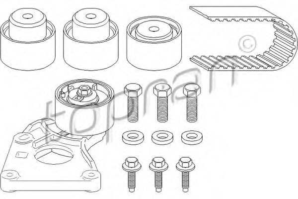 TOPRAN Timing belt kit Article number: 722 795 cheaply