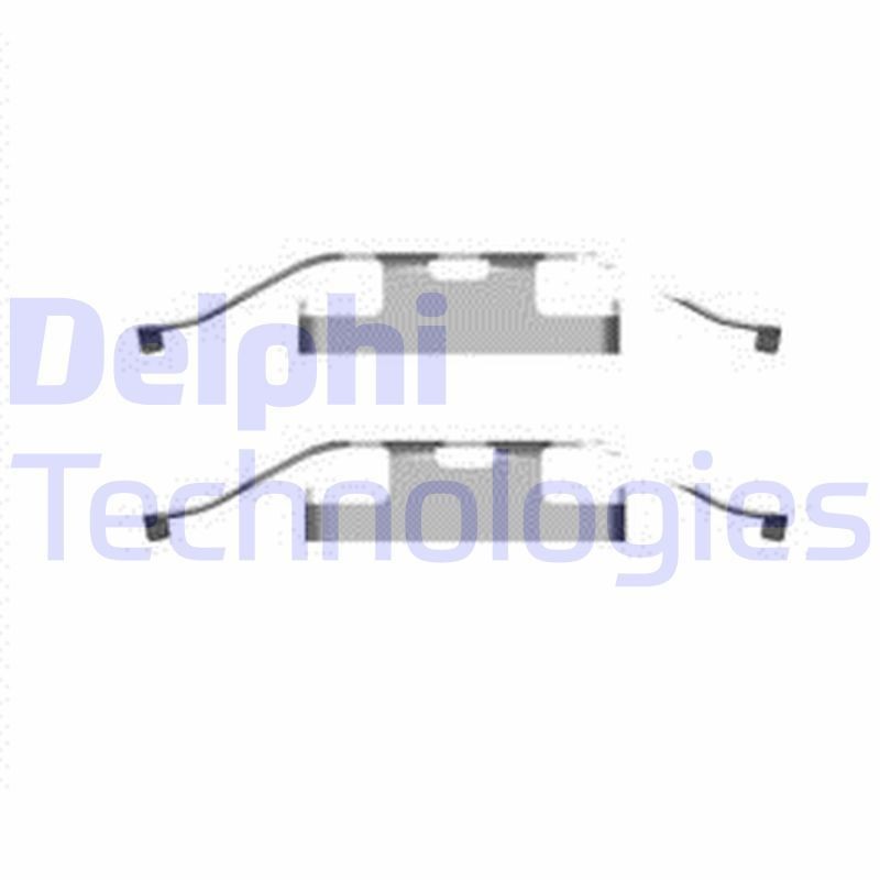 DELPHI LX0596 Monteringssæt til bremseklodser CALIFORNIA 2.5 TDI 4motion 130 HK Diesel 2015