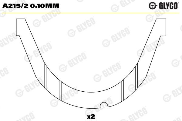 GLYCO A215/2 0.10mm Thrust Washer, crankshaft 19 1.9 dT 90 PS Diesel 2001
