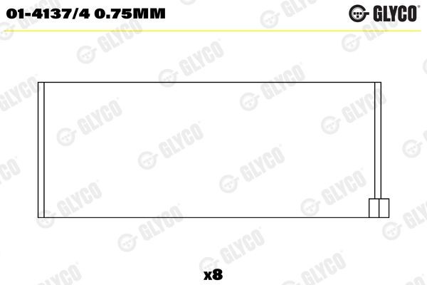GLYCO Kepsulaager Artikli number: 01-4137/4 0.75mm soodsalt