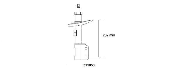 AL-KO Shock absorber Article number: 308843 cheaply