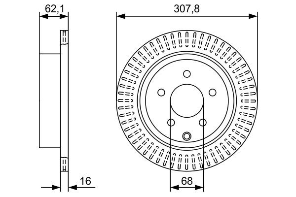 BOSCH Brake disc Article number: 0 986 479 W11 cheaply
