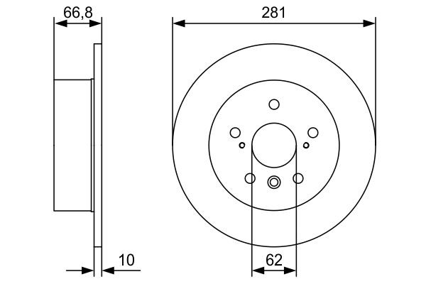 BOSCH Brake disc Article number: 0 986 479 W38 cheaply