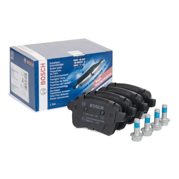 BOSCH Brake pad set Article number: 0 986 494 747 cheaply