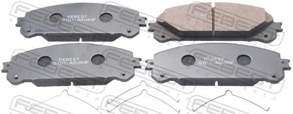 FEBEST Brake pad set Article number: 0101-ASU40F cheaply
