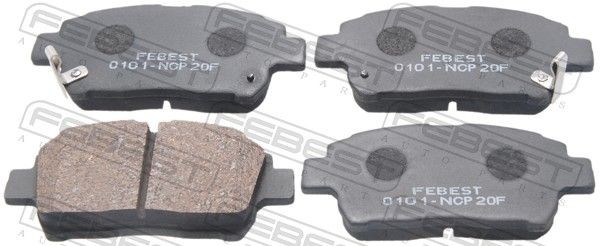 FEBEST Brake pad set Article number: 0101-NCP20F cheaply