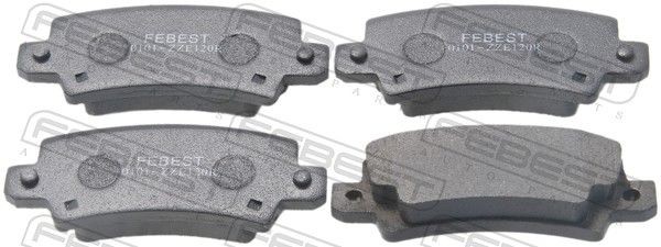 FEBEST Brake pad set Article number: 0101-ZZE120R cheaply
