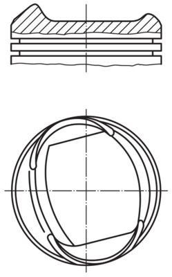 MAHLE ORIGINAL Piston Article number: 015 60 01 cheaply