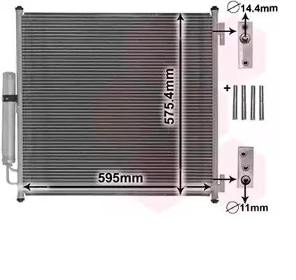 VAN WEZEL Air conditioning condenser Article number: 02005218 cheaply