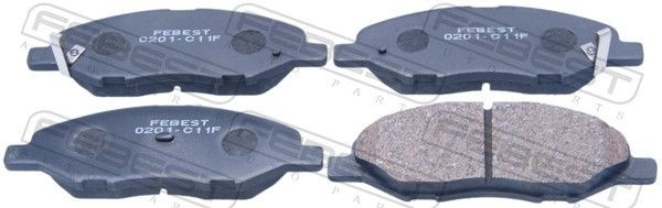 FEBEST Brake pad set Article number: 0201-C11F cheaply