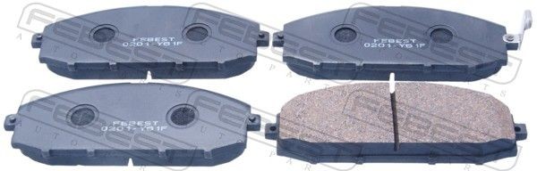 FEBEST Brake pad set Article number: 0201-Y61F cheaply