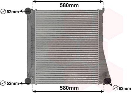 VAN WEZEL Intercooler Article number: 02014704 cheaply