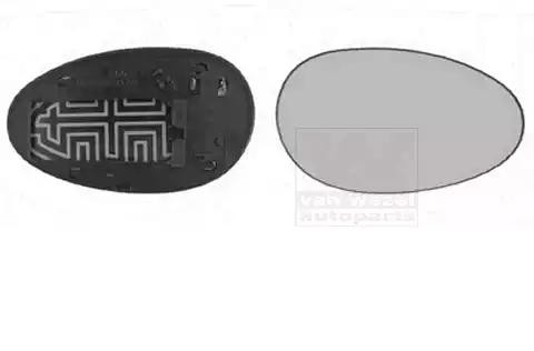 VAN WEZEL Mirror Glass, outside mirror Article number: 0211838 cheaply