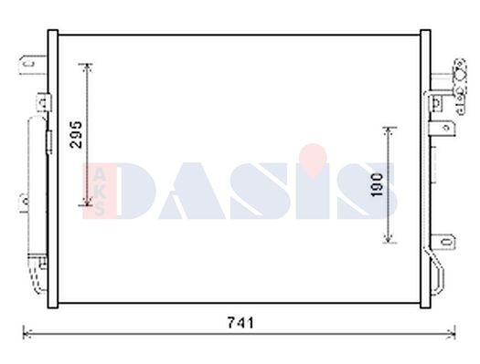 AKS DASIS Air conditioning condenser Article number: 022007N cheaply