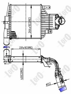 ABAKUS Intercooler Article number: 037-018-0018 cheaply