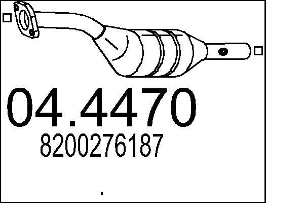MTS Catalytic converter Article number: 04.4470 cheaply