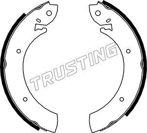 TRUSTING Brake Shoe Set Article number: 040.080 cheaply