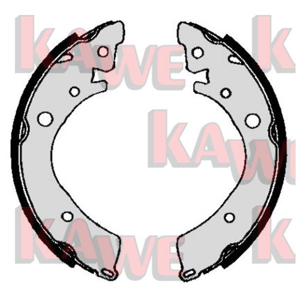 KAWE Brake Shoe Set Article number: 04350 cheaply