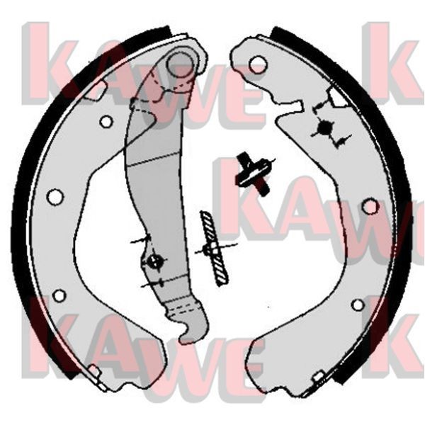 KAWE Brake Shoe Set Article number: 04660 cheaply