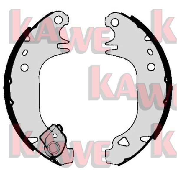 KAWE Brake Shoe Set Article number: 04950 cheaply