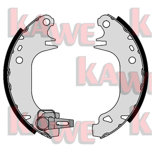KAWE Brake Shoe Set Article number: 04970 cheaply