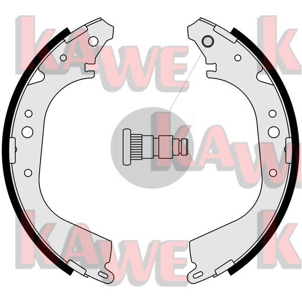 KAWE Brake Shoe Set Article number: 05280 cheaply