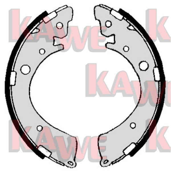 KAWE Brake Shoe Set Article number: 05360 cheaply