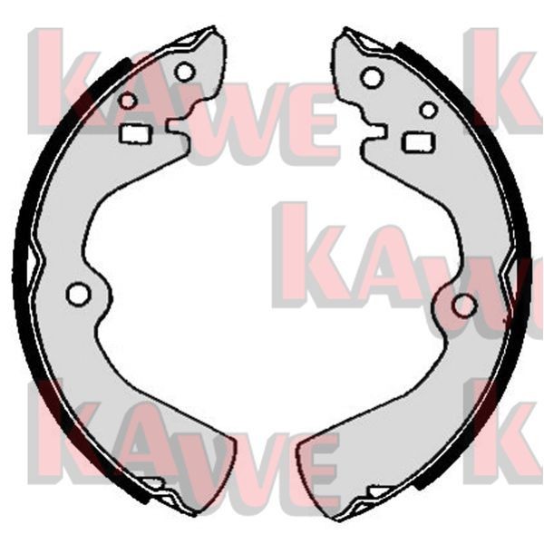 KAWE Brake Shoe Set Article number: 05480 cheaply