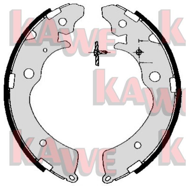 KAWE Brake Shoe Set Article number: 05690 cheaply
